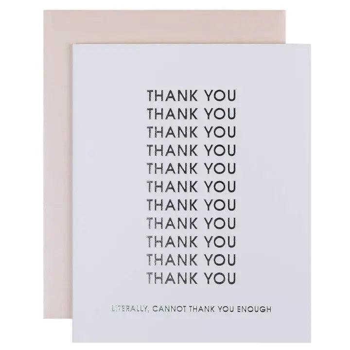 Cannot Thank You Enough - Thank You Card The Happy Southerner 