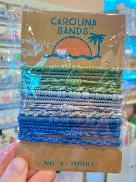 Carolina Bands - Hair Tie & Bracelet - Green The Happy Southerner 