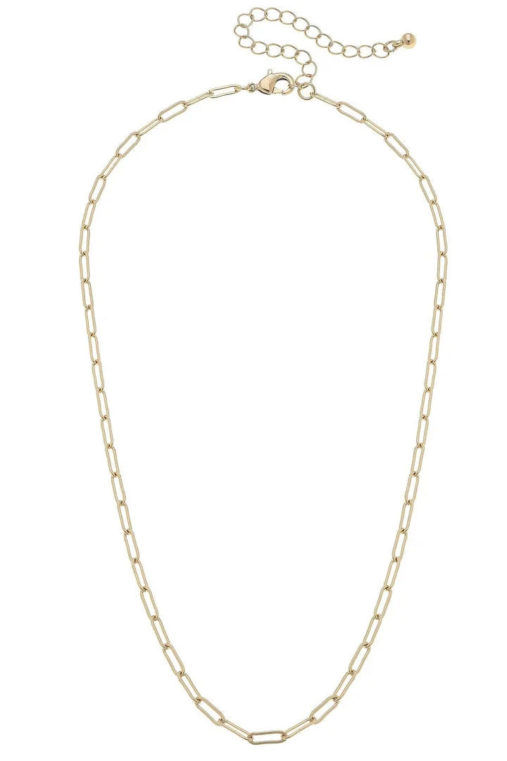 Celia Paperclip Chain Charm Necklace The Happy Southerner 