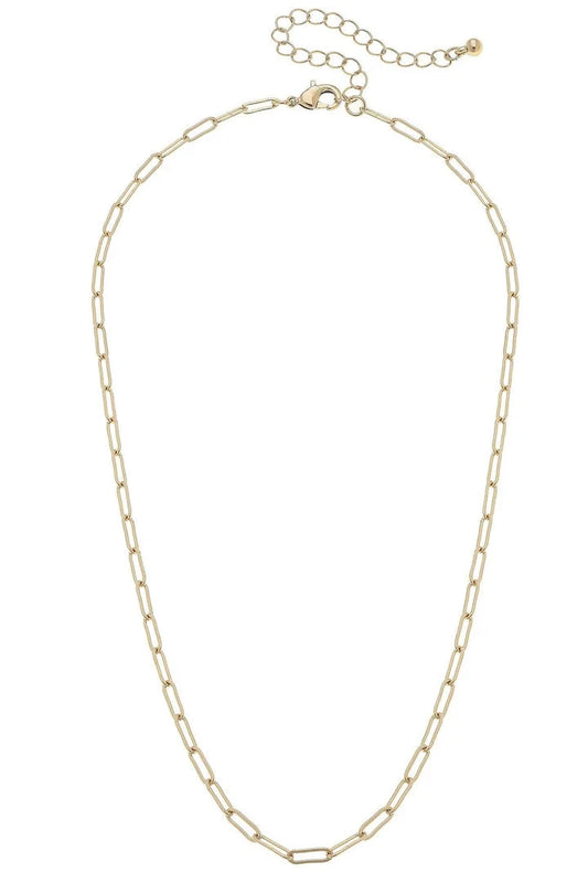 Celia Paperclip Chain Charm Necklace The Happy Southerner 