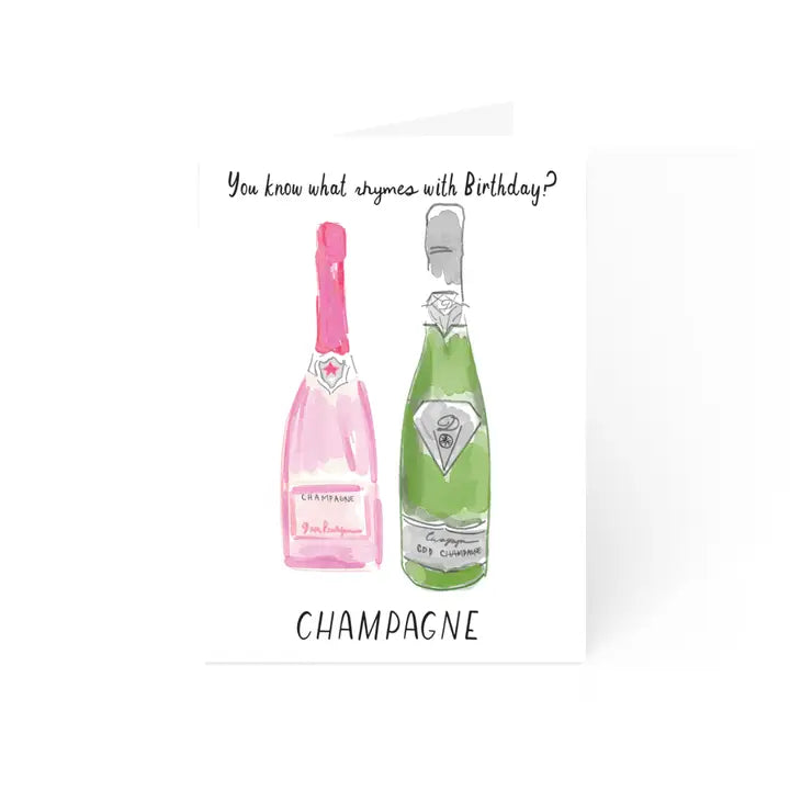 Champagne Birthday Greeting Card The Happy Southerner 