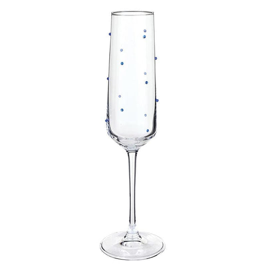 Champagne Glass - Blue Beads The Happy Southerner 