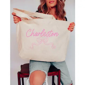 Charleston Bow Tote Bag The Happy Southerner 