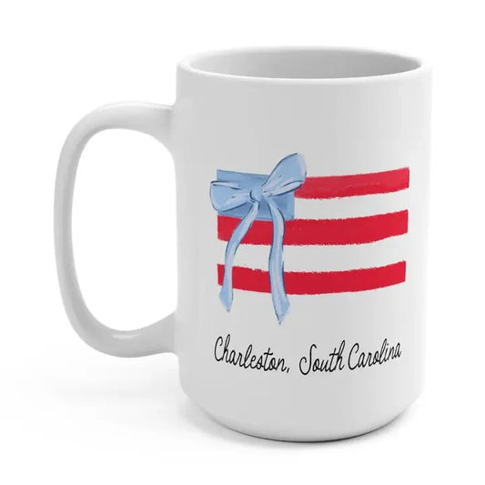Charleston Flag Bow-Mug The Happy Southerner 