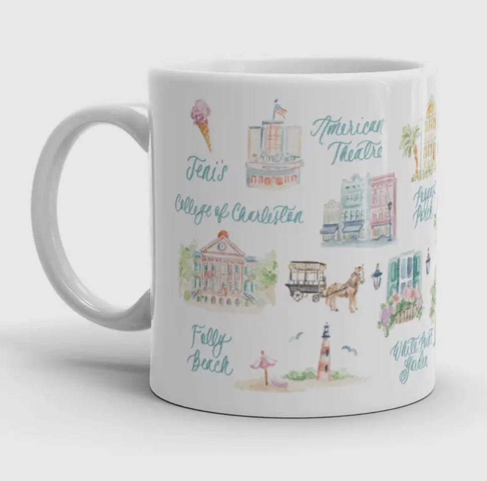 Charleston Map Mug The Happy Southerner 