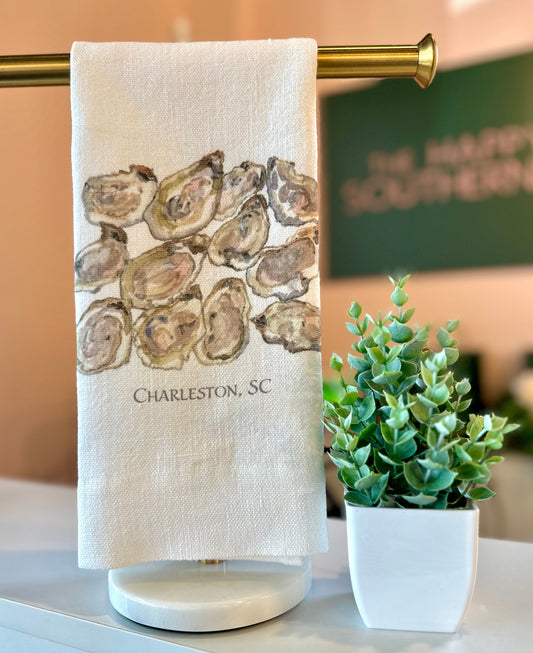 Charleston Oyster Towel The Happy Southerner 