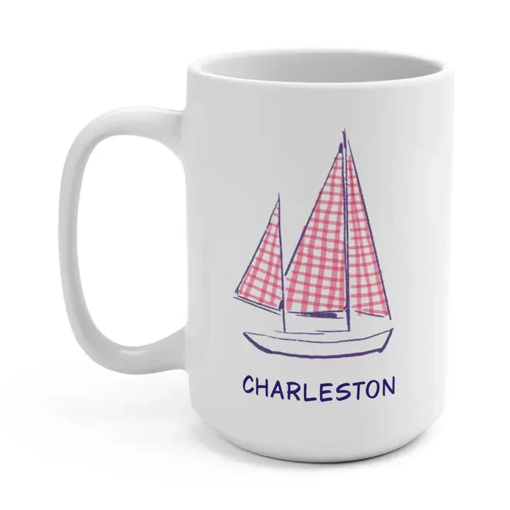 Charleston Sailboat-Mug The Happy Southerner 