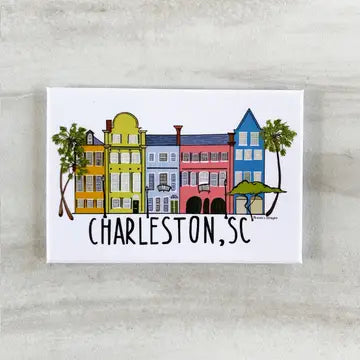 Charleston South Carolina Rainbow Row Magnet The Happy Southerner 