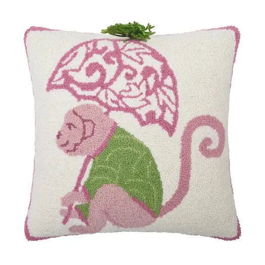 Chinoiserie Monkey Hook Pillow The Happy Southerner 