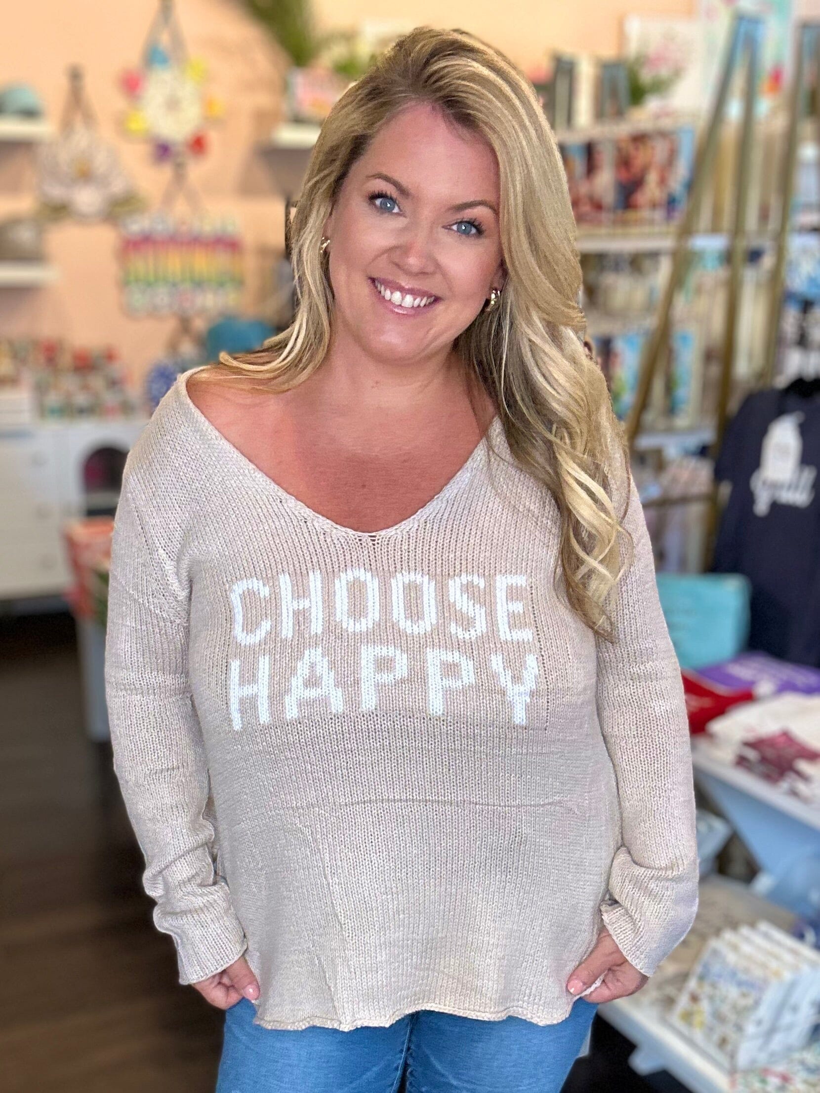 Choose Happy Sweater The Happy Southerner 