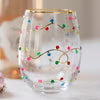 Christmas Lights Wine Glass The Happy Southerner 