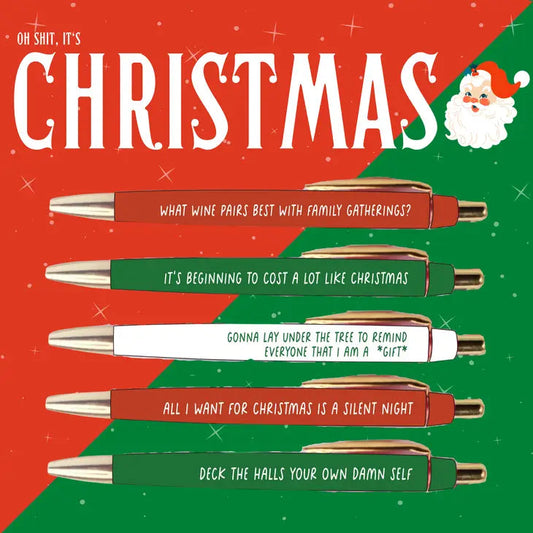 Christmas Pen Set (Holiday, Pen, Office, Funny, Unique, Gift The Happy Southerner 