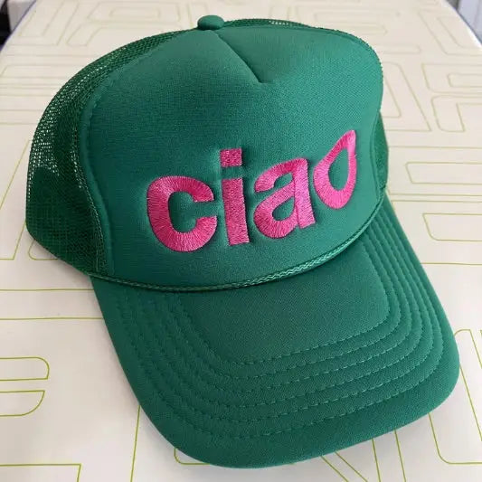 Ciao Trucker Hat | Kelly Green The Happy Southerner 