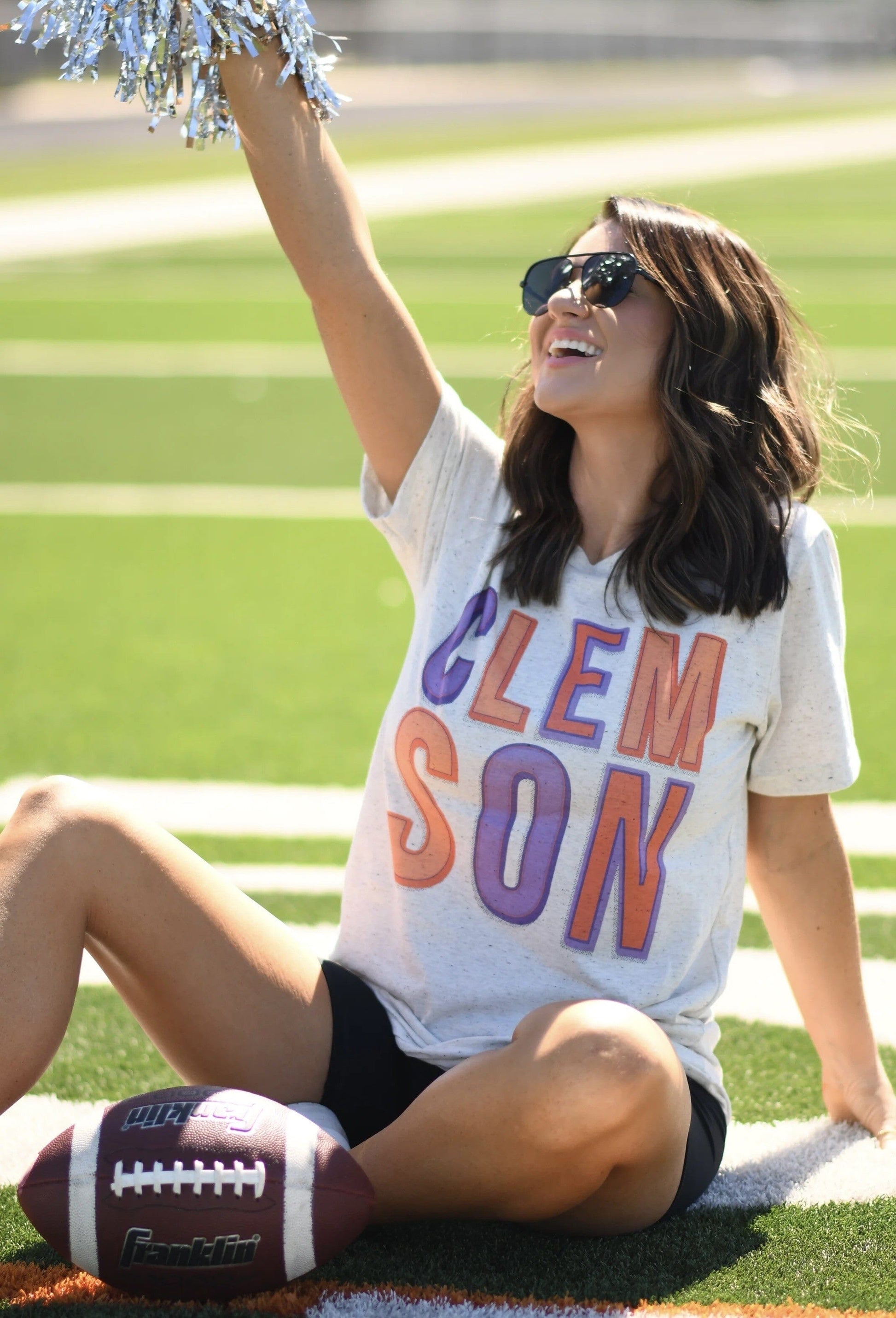 Clemson Colorblock Tee The Happy Southerner 