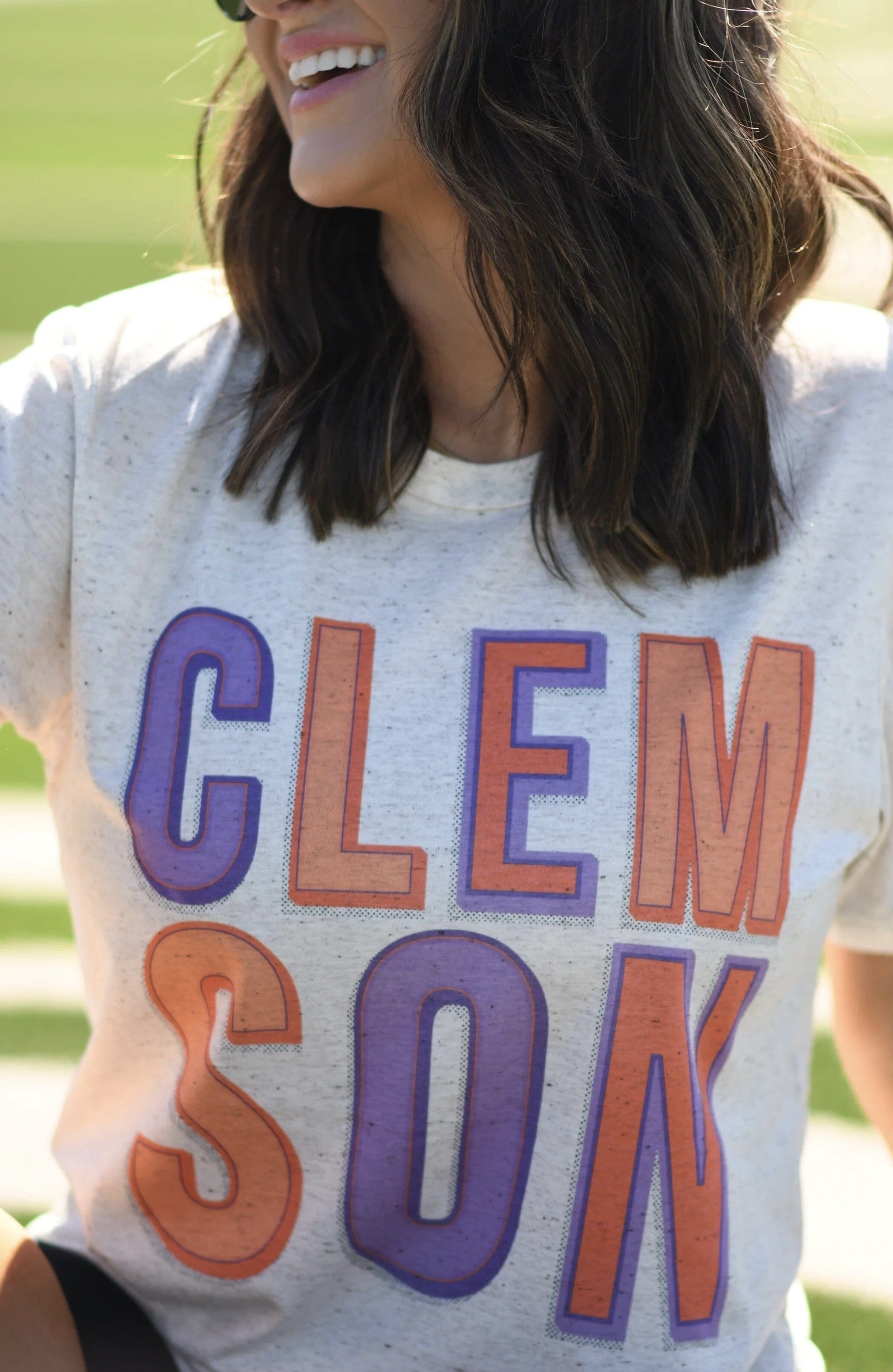 Clemson Colorblock Tee The Happy Southerner 