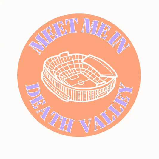 Clemson - Meet Me in Death Valley Button The Happy Southerner 