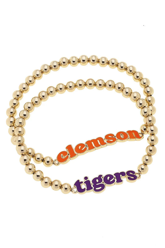 Clemson Tigers Bracelet Set of 2 The Happy Southerner 