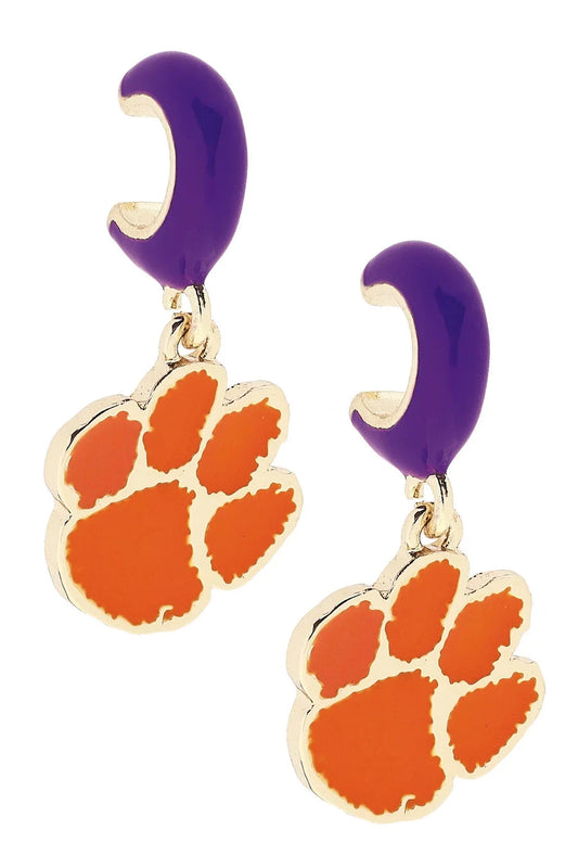 Clemson Tigers Hoop Earrings The Happy Southerner 