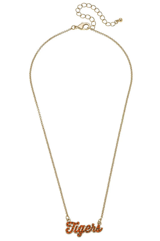 Clemson Tigers Pave Necklace The Happy Southerner 