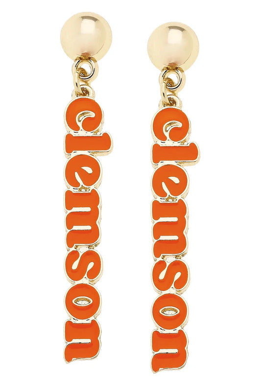 Clemson Tigers Slogan Earrings The Happy Southerner 