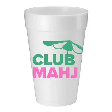 Club Mahj Foam Cups The Happy Southerner 