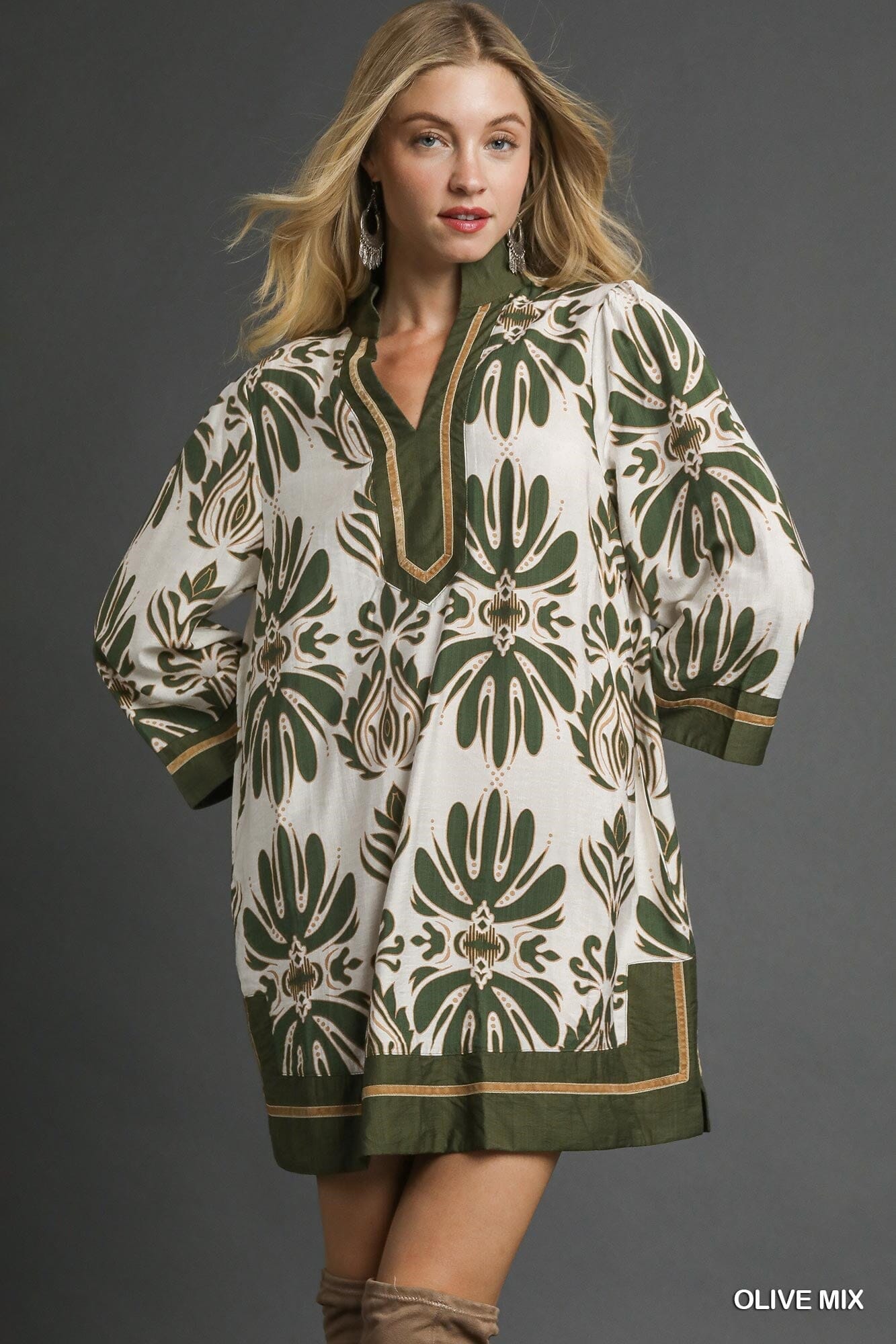 Coastal Chic Tunic Dress - Olive The Happy Southerner 