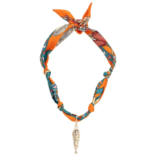 Colette Pave Sardine Scarf Necklace The Happy Southerner 