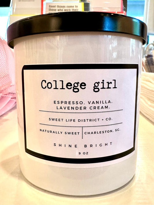 College Girl Candle - Single Wick The Happy Southerner 