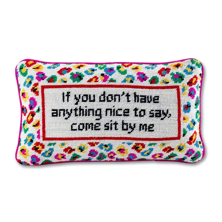 Come Sit By Me Needlepoint Pillow The Happy Southerner 