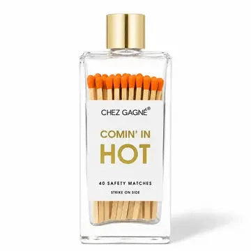 Coming in Hot-Glass Bottle Matches The Happy Southerner 