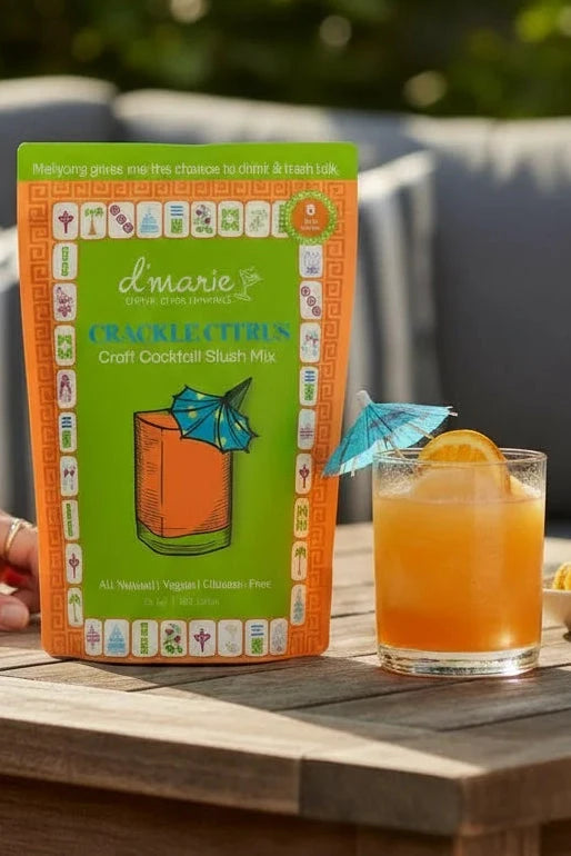 Crackle Citrus Mahjong Cocktail - Ready-To-Freeze Cocktail The Happy Southerner 