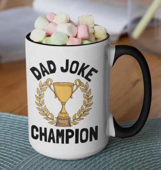 Dad Joke Champion Coffee Mug The Happy Southerner 