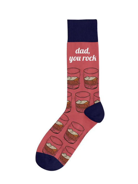 Dad You Rock Bourbon Whiskey Socks The Happy Southerner 