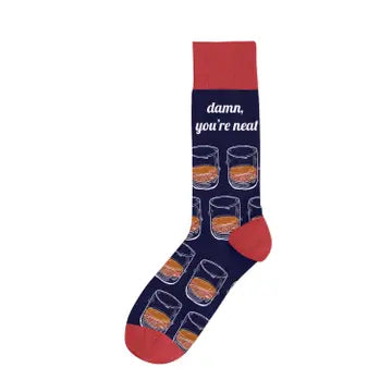 Damn, You're Neat Bourbon Whiskey Socks The Happy Southerner 