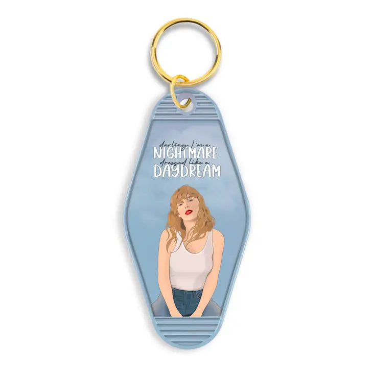 Darling I'm a nightmare dressed like a daydream Keychain The Happy Southerner 