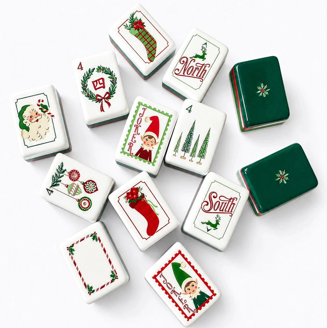 Dear Santa Mahjong Tile Set The Happy Southerner 