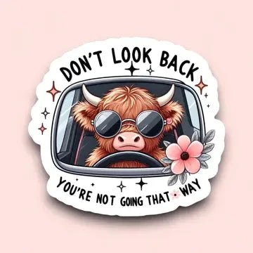 Don't Look Back Sticker The Happy Southerner 