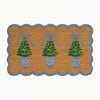 Door Mat Scalloped Winter Pines The Happy Southerner 