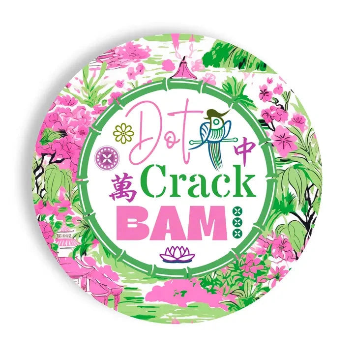 Dot Crack Bam Plates Pink The Happy Southerner 