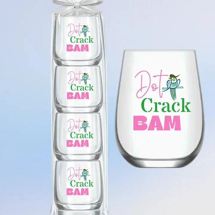 Dot Crack Bam Wine Glasses The Happy Southerner 