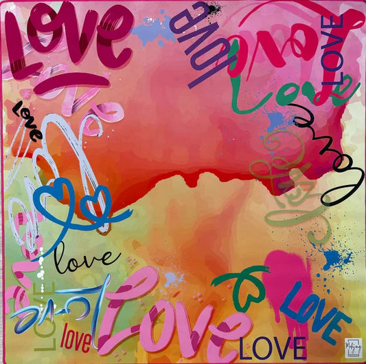Double the Fun/Love Graffiti Mat The Happy Southerner 