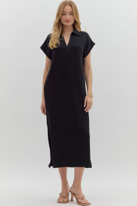 Elegance Polo Midi Dress The Happy Southerner 