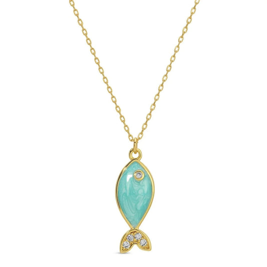 Fish Pendant Necklace The Happy Southerner 