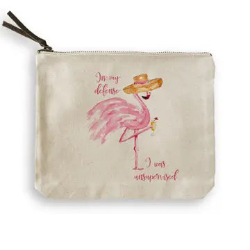 Flamingo Cosmetic Bag The Happy Southerner 