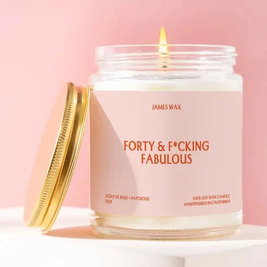Forty & Fabulous Candle The Happy Southerner 