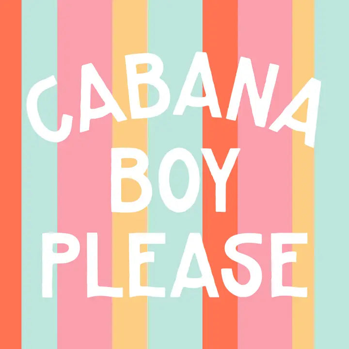 Funny Cocktail Napkins | Cabana Boy Please - 20ct The Happy Southerner 