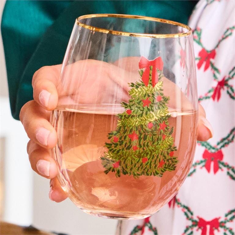Glass Stemless Wine Traditional Tree The Happy Southerner 