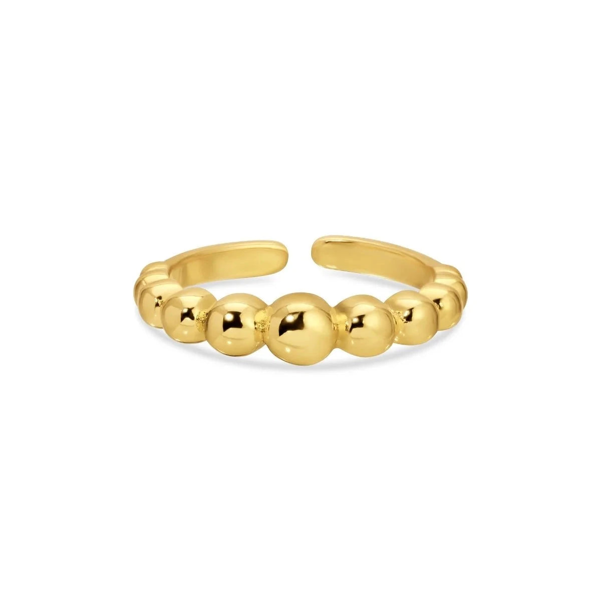 Gold Beaded Adjustable Ring The Happy Southerner 