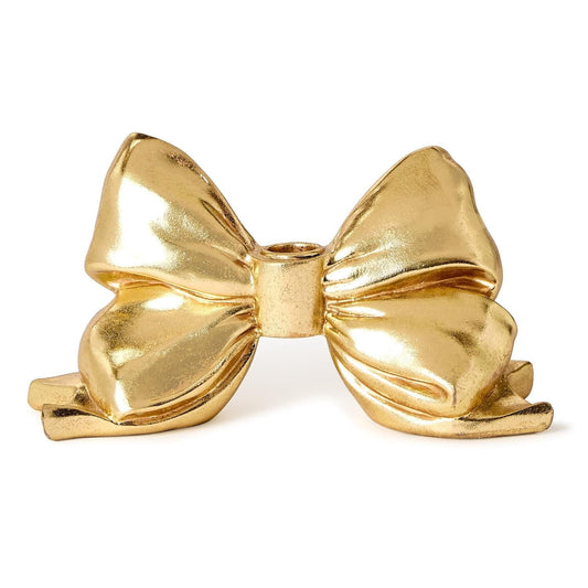 Gold Bow Candleholder The Happy Southerner 