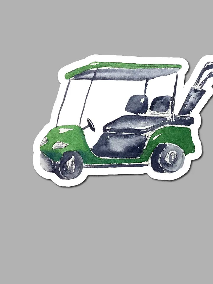 Golf Cart Golfing Sticker The Happy Southerner 